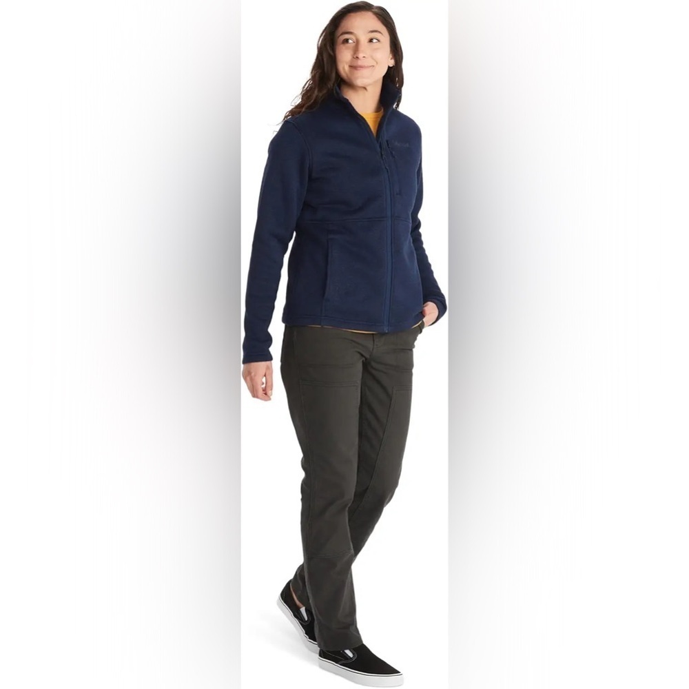NWT! Marmot Drop Line Fleece Jacket SZ XS, Arctic Navy - Picture 3 of 14